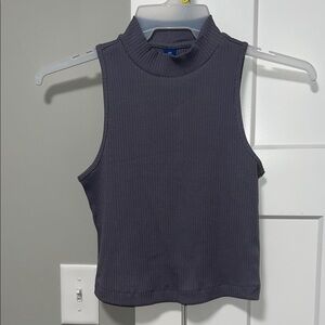 Old Navy Charcoal Ribbed Tank Top